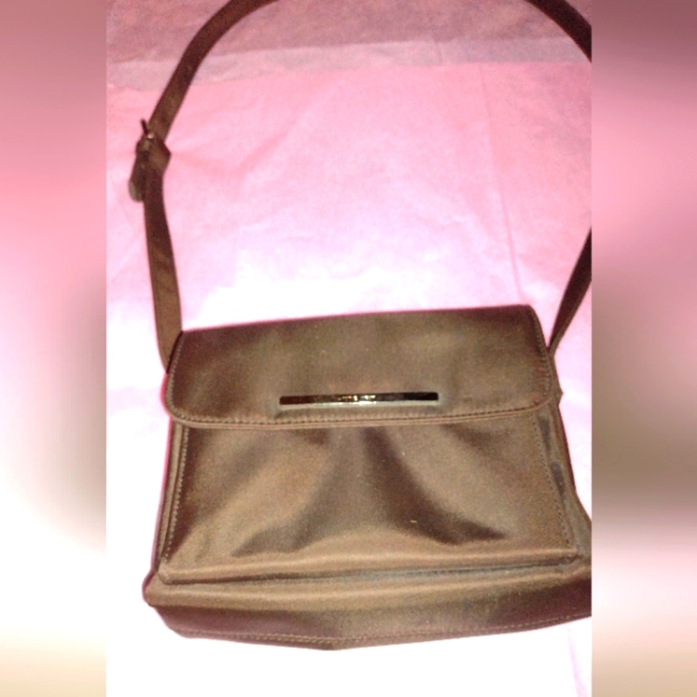 Nine West Crossbody Bag, Brown Sheen Fabric